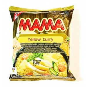Тайская лапша "МАМА" со вкусом "Желтого Карри", брикет 90 грамм
