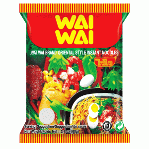 Тайская лапша "Wai Wai" ВКУС В ВОСТОЧНОМ СТИЛЕ, брикет 60 грамм